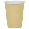 Santex feest/verjaardag bekertjes - 10x - goud - karton - 270 ml