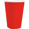 Santex feest/verjaardag bekertjes - 10x - rood - karton - 270 ml
