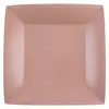 10 ASSIETTES CARTON BIO CARRÉES 23CM ROSE GOLD- VAISSELLE DE FÊTE Rose