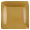 Santex feest bordjes vierkant - goud - 10x stuks - karton - 23 x 23 cm