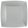 Santex 10 ASSIETTES CARTON BIO CARRÉES 23CM ARGENT