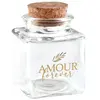 POT VERRE CARRÉ AMOUR OR BOUCHON LIÈGE 4X4X6CM