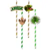 Santex Boite de 8 Pailles Dinosaure T-Rex multicolores