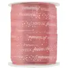 SANTEX Bobine ruban bolduc joyeux anniversaire rose gold métallique 25...