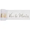 RUBAN TULLE POLYESTER VIVE LES MARIÉS 8CMX10M OR Or