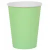 Santex feest/verjaardag bekertjes - 10x - mintgroen - karton - 270 ml