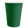10 GOBELETS CARTON BIO 25CL VERT FONÇÉ Vert