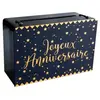 Tirelire 'Joyeux Anniversaire' Bleu Marine Métallisé - JOUR DE FETE - ...