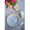 Santex eenhoorn thema feest wegwerpbordjes - 10x - 23 cm - unicorn/mag...