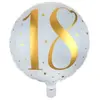 LE GEANT DE LA FETE Pour votre anniversaire, vous souhaitez une décoration chic et élégante ? Le ballon métallique blanc avec l'écriture et motifs en