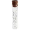 LE GEANT DE LA FETE ÉPROUVETTE VERRE LIÈGE BAPTÊME FEUILLAGE 10CM