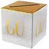 Santex Tirelire anniversaire blanche et or 60ans (x1) REF/6186