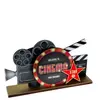 Centre de table en bois Hollywood 20 x 13 cm - Multicolore