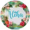 Santex Aloha feest wegwerpbordjes - 10x stuks - 23 cm - Hawaii/tropica...