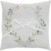 SANTEX COUSSIN MARIAGE ALLIANCES VÉGÉTAL 18X18CM BLANC