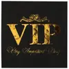 Santex VIP thema feest servetten - 10x stuks - 33 x 33 cm - papier - g...