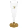 Santex verjaardag feest champagneglazen - leeftijd - 6x - 18 jaar - go...