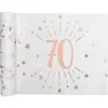 Santex Tafelloper op rol - 70 jaar verjaardag - non woven polyester - ...