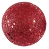 Sachet de 50 mini-Boules pailletées 1cm, Rouge