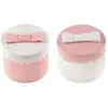 SANTEX 6920-5, Sachet de 4 petites Boîtes rondes 5 cm, naturel et rose