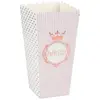 8 BOÎTES À POP-CORN PRINCESSE 6X8X17CM ROSE GOLD Rose