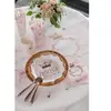 SANTEX Assiette anniversaire princesse blanche et rose gold métallisée (x10) REF/7243 matière carton