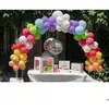 SANTEX Décoration de fête - Anniversaire - Arche De Ballons - Multicolore - 50 Ballons - Ruban Inclus