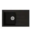 Evier - Résine BMC - Noir - A encastrer - STRADOUR - Alineo 1C - 81 x ...