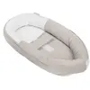 Doomoo Réducteur de Lit bébé Cocoon, Evolutif & Respirant, Jersey Sand