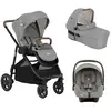JOIE - Poussette trio Versatrax + I-Snug 2 + Nacelle Ramble XL Pebble