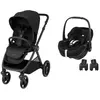MAXI COSI - Poussette DUO Oxford + Pebble 360 Pro 2 TWILLIC BLACK