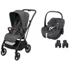 MAXI COSI - Poussette DUO Leona 2 + Pebble 360 Pro 2 TWILLIC GRAPHITE