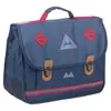 Cartable - Poids Plume - Marine - 35 cm - 2 Compartiments - Décor Impr...