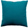ED ENJOY HOME Coussin déhoussable uni en coton Bleu Canard 40 x 40 cm