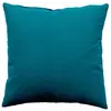 ED Enjoy Home Coussin déhoussable uni en coton Bleu Canard 60 x 60 cm