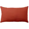 Coussin en coton uni - HOME MAISON - Terre Cuite - 30 x 50 cm - Non déhoussable