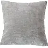 HOME MAISON Coussin déhoussable en velours Gris clair 40x40 cm