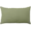 Coussin non déhoussable en coton uni Vert Olive 30x50 cm