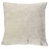 HOME MAISON Coussin déhoussable en velours Ecru 40x40 cm