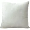 Coussin décoratif en velours chenillé Ecru 40x40 cm