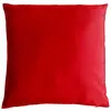 Coussin uni en polyester déhoussable Rouge 40x40 cm