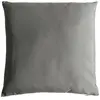 Coussin uni en polyester déhoussable Gris clair 40x40 cm