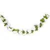 CHAKS Guirlande de fleurs d'hortensia blanc 220 cm