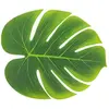 3 FEUILLES TROPICALES 29X35CM VERT
