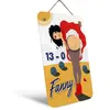 LUTIN FARCEUR FILLE ELVIE 10X5X38CM ROUGE