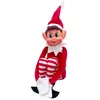 LUTIN FARCEUR GARÇON ELFIE 10X5X38CM ROUGE