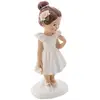 Figurine résine communiante fille avec croix - CHAKS - REF/13200 - Blanc - Fête Communion