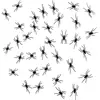 Chaks nep spinnen/spinnetjes 4 x 2 cm - zwart - 50x stuks - Horror/gri...