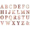 48 Lettres adhésives rose gold 13,5 cm - Rose
