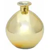 Vase Boule - CHAKS - Ø12,5 x 14,5 cm - Métallisé Or - Verre - Design Contemporain